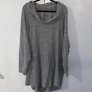 Super Soft Gray Tunic Sweater by Torrid Size 5 or Women’s Size 28.